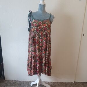 NATURAL LIFE Red Orange Casual One Shoulder Dress